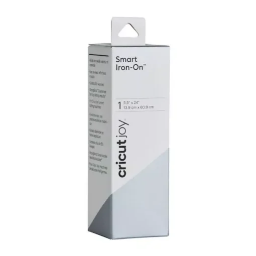 SUPER OFERTA **40%** Vinilo Smart Iron On Termotransferible Plata Cricut Joy 13x60cm