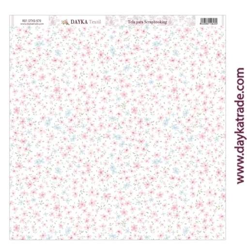 Tela DTXS-970 Patrón Floral Dayka 30x30cm