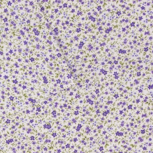 Tela Campo de Flores Violetas Craftelier 50x35cm