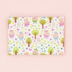 Tela Cerditos en Bosque Verde Craftelier 50x30cm