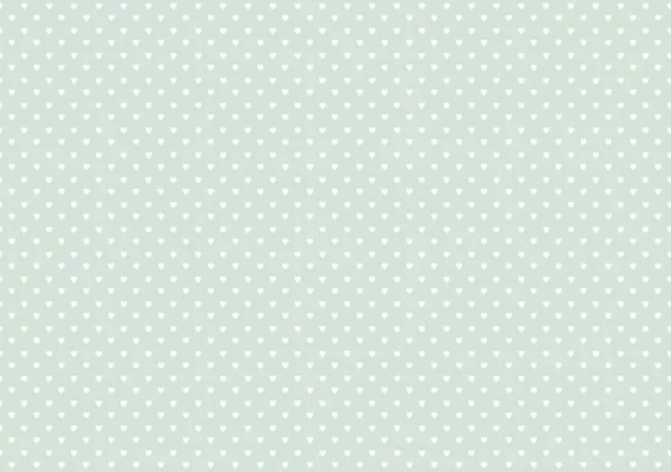 Tela de Encuadernar Corazones Blanco Menta PapersForYou 70x50cm