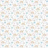 Tela de Encuadernar Rainbow Flowers PapersForYou 70x50cm