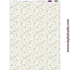 Tela DTXM-2101 Flores y Conejos En Comunión con la Naturaleza 32x70cm