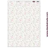 Tela DTXM-2023 Patrón Fondo Flores Bendiciones Dayka 33x70cm