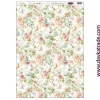Tela DTXM-2019 Patrón Fondo Flores Colores Dayka 33x70cm