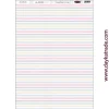 Tela DTXM-2086 Rayas colores Puro Amor Rosas Dayka 33x70cm
