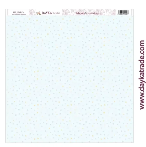 Tela DTXS-974 Dots Ha Nacido una Estrella Niña/Niño Dayka 30x30cm