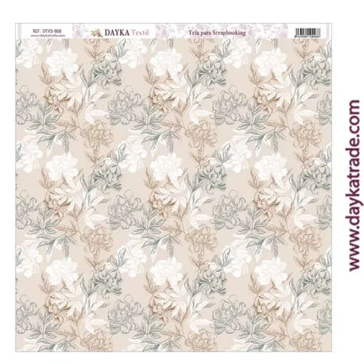Tela DTXS-968 Floral Dayka 30x30cm