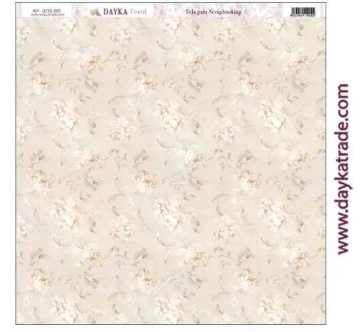 Tela DTXS-995 Flores Beige Hoy Es Mi Día Niña Dayka 30x30cm