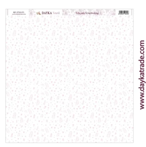 Tela DTXS-971 Patrón Floral Ha Nacido una Estrella Niña/Niño Dayka 30x30cm