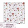Tela para Decoración #15 Flores silvestres con fondo morado 50x100cm. Dayka