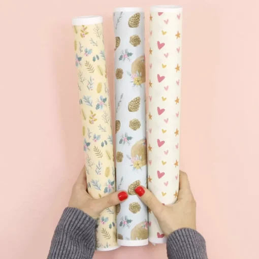 Tela Para Encuadernar Botánica Invernal All You Need Is Christmas Craftelier 34x49cm