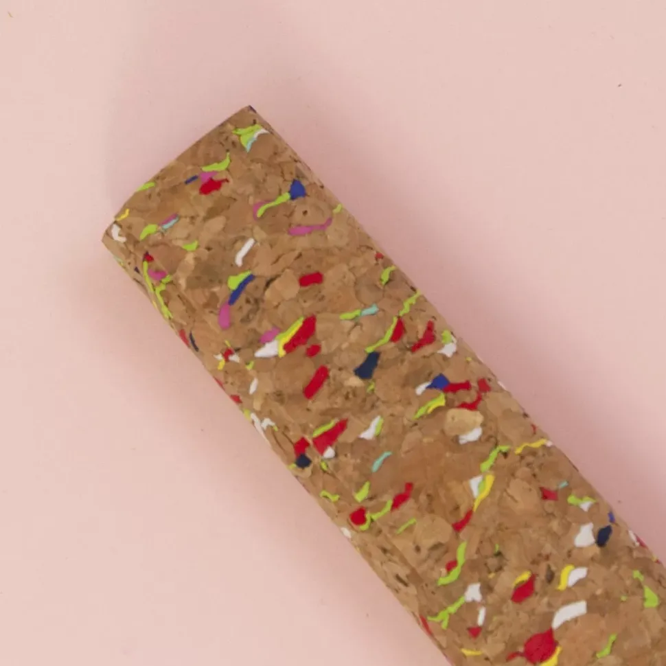 Tela Para Encuadernar Corcho Colour Splash Craftelier 35x50cm