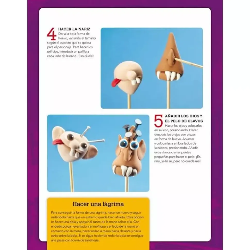 Terroríficas y simpáticas figuras creativas con pasta de modelar