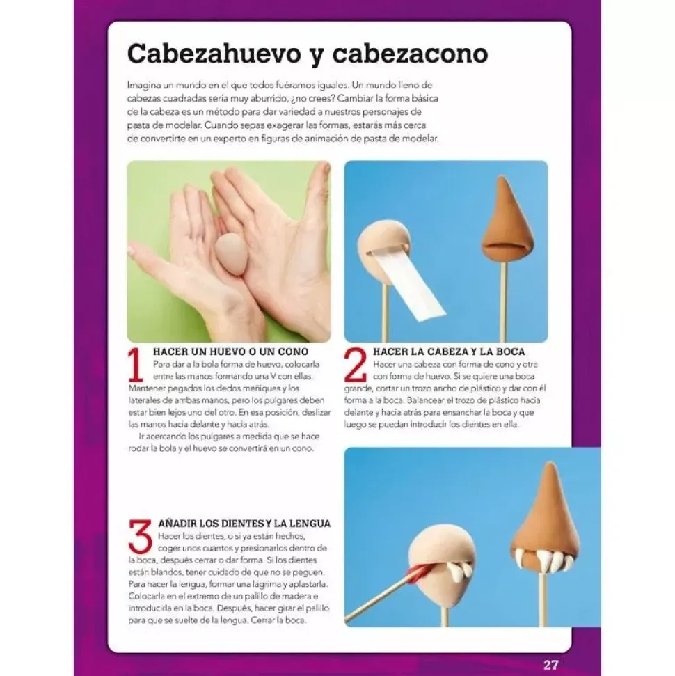 Terroríficas y simpáticas figuras creativas con pasta de modelar