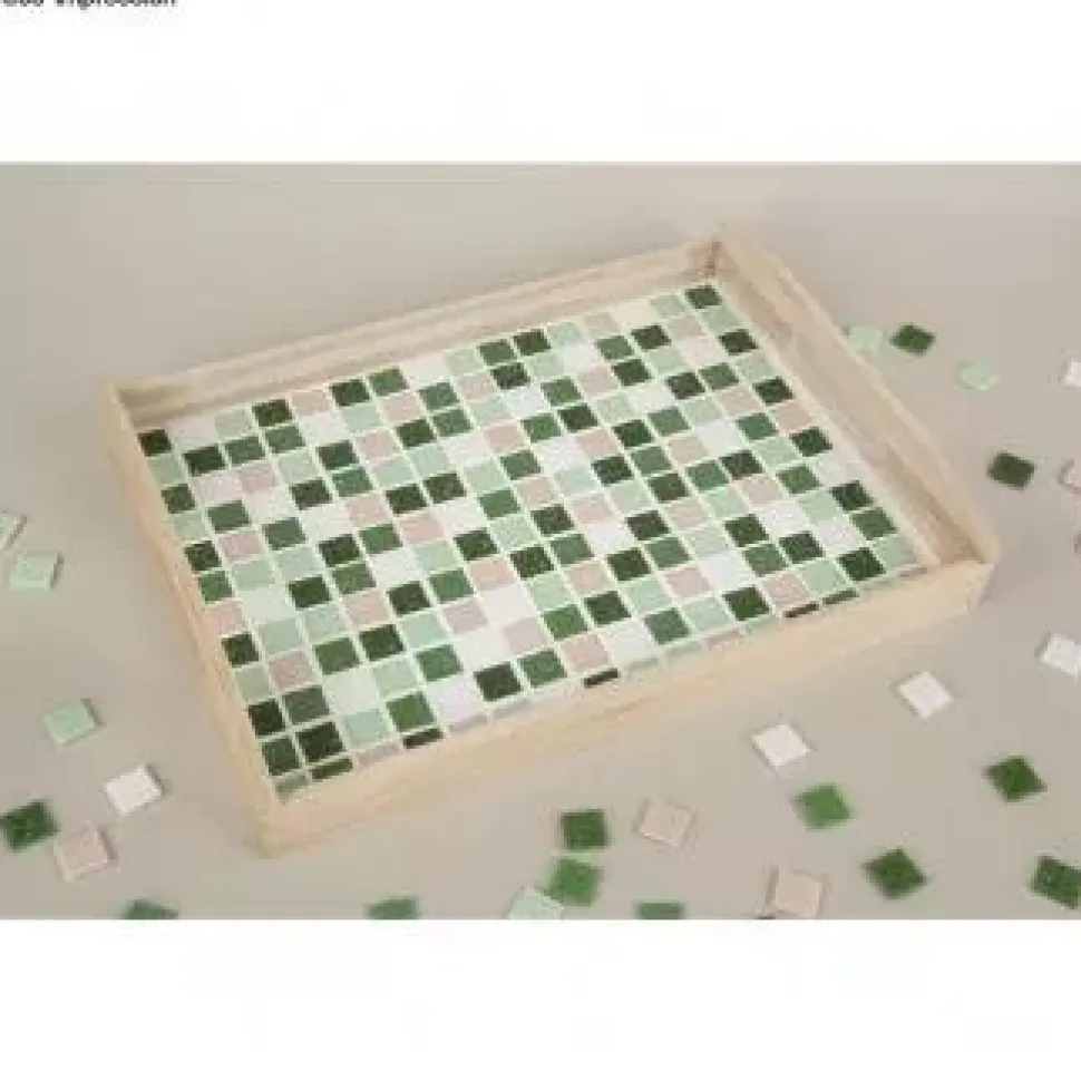 Teselas para Mosaico Verde Oscuro Rayher 2x2cm