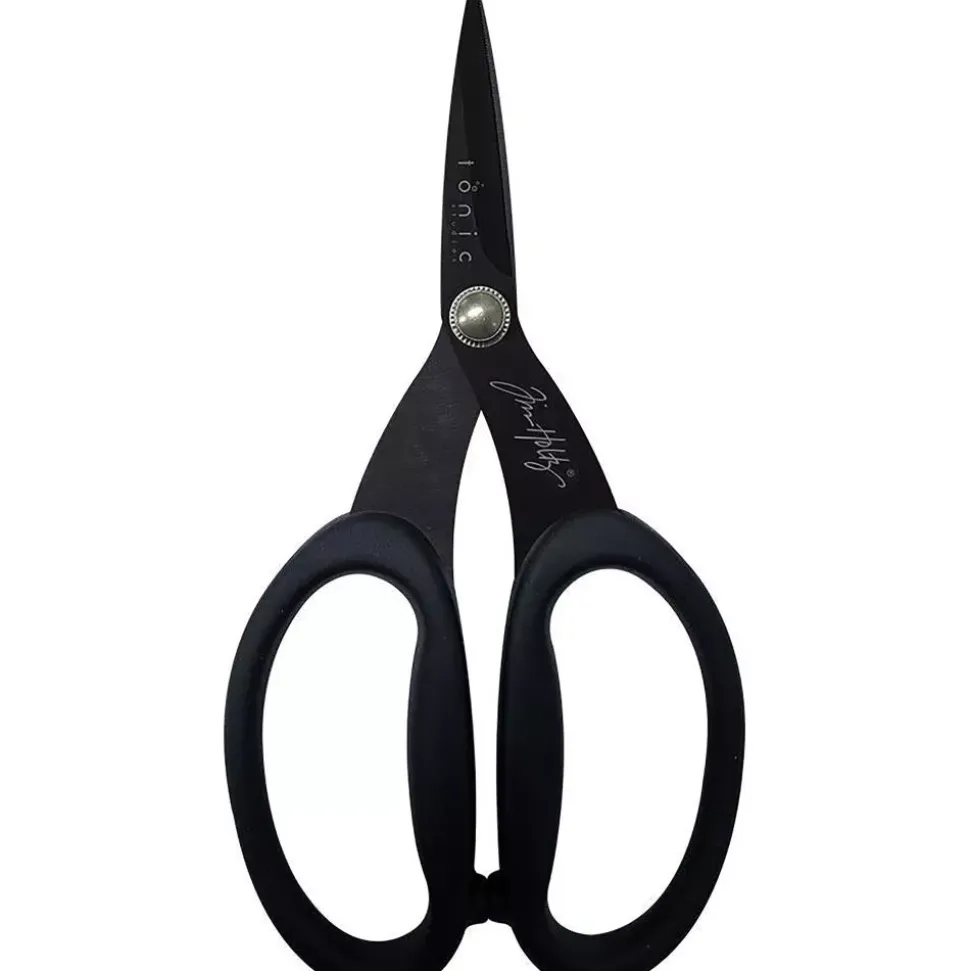 Tijeras Tim Holtz 17 cm. Nuevo diseño en color negro