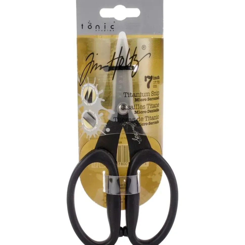 Tijeras Tim Holtz 17 cm. Nuevo diseño en color negro