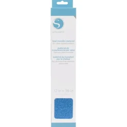 Transfer Para Tela Glitter Silhouette Azul 12"x36”