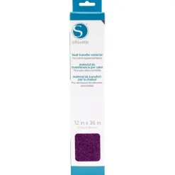 Transfer Para Tela Glitter Silhouette Morado 12”x36”