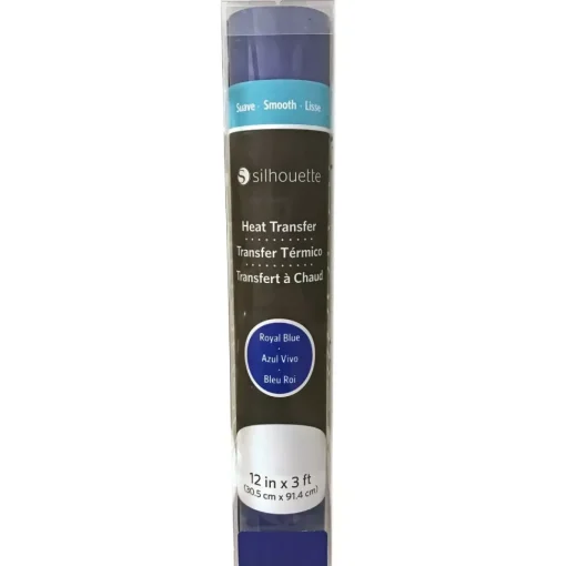 Transfer Para Tela Silhouette Azul Real 12"x36”