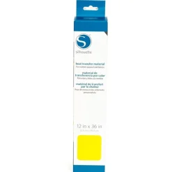 Transfer para tela Smooth Amarillo Limón Silhouette 12"