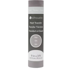 Transfer Para Tela Terciopelo Silhouette Gris 9”x36”