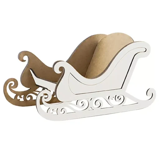 Trineo de madera 100 Blanco Fabrika Decoru