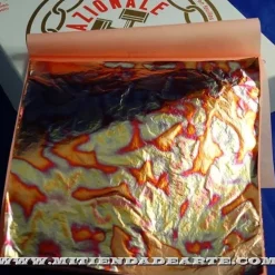 Variegatto azul 201 - Pan de oro oxidado en azul