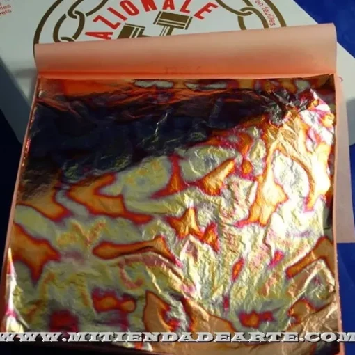Variegatto azul 201 - Pan de oro oxidado en azul
