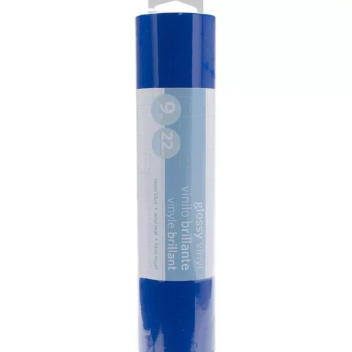 Vinilo adhesivo Glossy Silhouette Azul Real 9"x10'