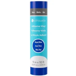 Vinilo adhesivo mate removible Azul Royal Silhouette 9"x10'