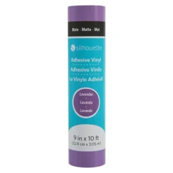 Vinilo adhesivo mate removible Lavanda Silhouette 9"x10'