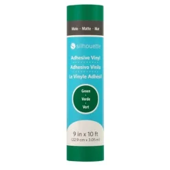 Vinilo adhesivo mate removible Verde Silhouette 9"x10'