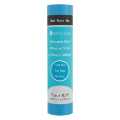 Vinilo adhesivo mate removible Azul Claro Silhouette 9"x10'