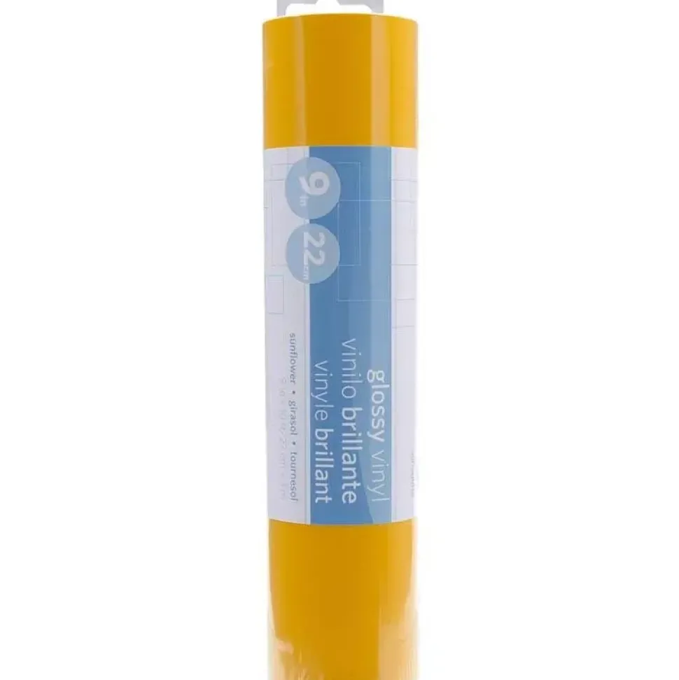 Vinilo Brillante Silhouette Amarillo Girasol 9"x10'