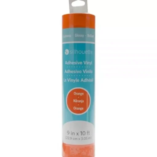 Vinilo Brillante Silhouette Naranja 9"x10'