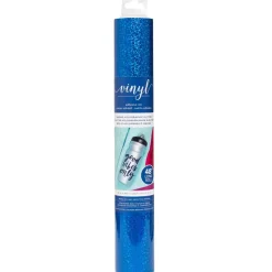 Vinilo metalizado Holográfico Glitter Azul marino AC