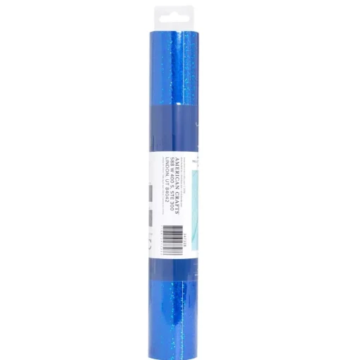 Vinilo metalizado Holográfico Glitter Azul marino AC
