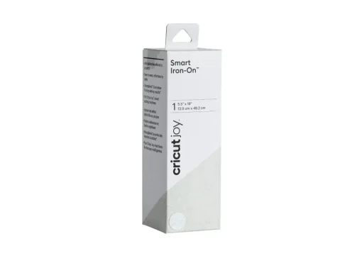 Vinilo Smart Iron On Termotransferible Glitter Blanco Cricut Joy 13x48cm
