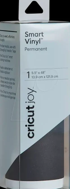 Vinilo Smart Permanente Shimmer Negro Cricut Joy 13x120cm